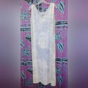 Eastern Siam Sleeveless Batik Midi/Maxi Dress XL